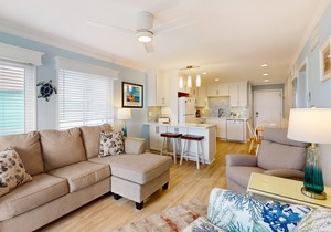 Second-Floor, Ocean View Condo with Balcony, WiFi, Washer/Dryer & Shared Pool