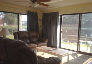 Spacious, First Floor Corner Unit, brings outdoors in w/ magnificent pond view!
