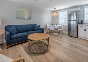 The Beach House at Oak Island 102: 1BR Apartment King + QSS
