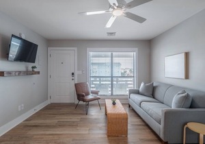 The Beach House at Oak Island 204: 1BR Apartment King + QSS