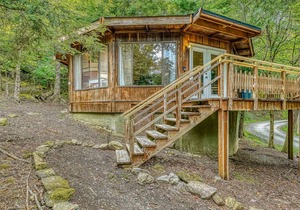 Unique, Dog-Friendly Home in the Woods w/ a Deck & Forest View - Near Skiing