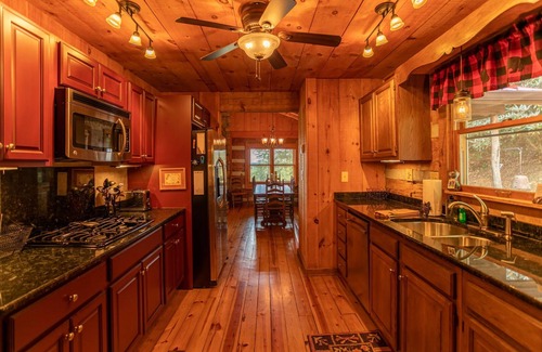Banner Elk Cabin | 1 Million Dollar View- Close to Banner Elk! Screened porch, hot tub, theater room!