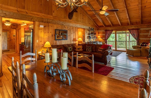 Banner Elk Cabin | 1 Million Dollar View- Close to Banner Elk! Screened porch, hot tub, theater room!