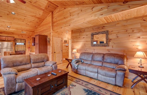 Boone Cabin | A Happy Roost Rustic cabin near Boone with hot tub gas fireplace