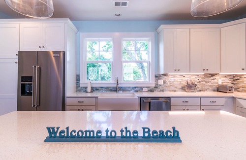Kure Beach House | Brand NEW! | Luxury Townhome | 2 Master Suites | Elevator | Pool and ocean view