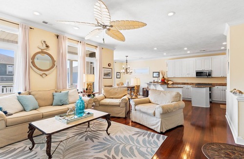 Ocean Isle Beach House | Bright, & beautiful, private pool, ocean view, 5 bedrooms, 6 baths, sleeps 14