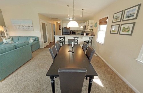 Colington Harbour House | CH113- Beautiful 3 BR on Canal- Stunning Interiors- Sunset Views- Fire Pit!