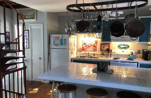 Southern Shores House | Charming, unique beach bungalow nestled in woodsy dunes. Walk to private beach.