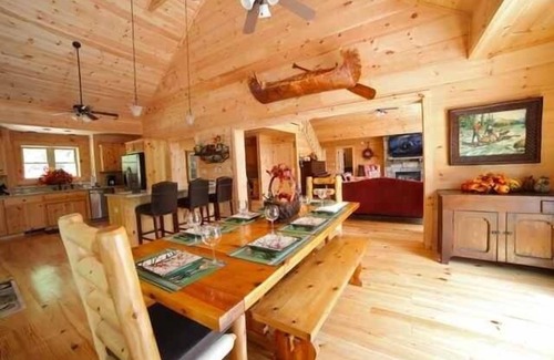 Black Mountain House | Close to Asheville, large, private, wood burning firplace, hot tub, luxury cabin