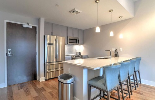 Asheville Apartment | Cozy Modern Downtown Condo with Balcony