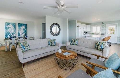 Wilmington Beach House | Dog Friendly, Oceanfront House with Large Deck and Private Beach Access!
