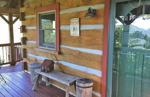 Sheepback Mountain Estates Cabin | Enjoy a slice of heaven from Treetop Cabin; majestic views, private, cozy, hot tub, AC.
