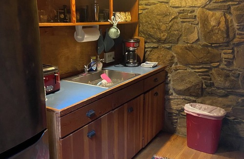 Little Switzerland Ski Chalet | Historic Stone "Chalet Switz" a mile from center of Little Switzerland