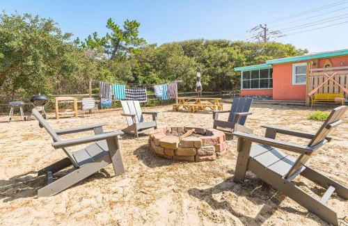 Southern Shores House | K2118 Oh So Sandy! Historic Oceanside Flat Top! Steps from Beach, Short Stays Welcomed!