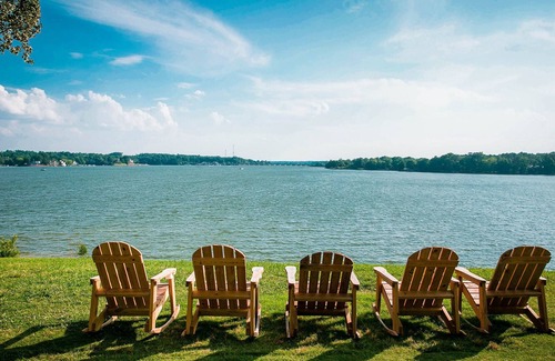 Steele Creek Cabin | Lakefront Property Two Bedroom Cabin #31 at Long Cove Resort by RedAwning
