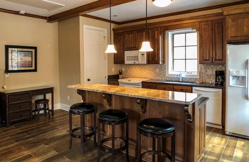 Lake Lure House | Le Petite Chateau - Lakefront - Upper/Lower Units Sleeps 6 dog friendly