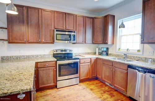 Wilmington Beach House | Luxury 3BR Beach Home, Sleeps 8, 2 Blocks to Ocean + Golf Cart Option