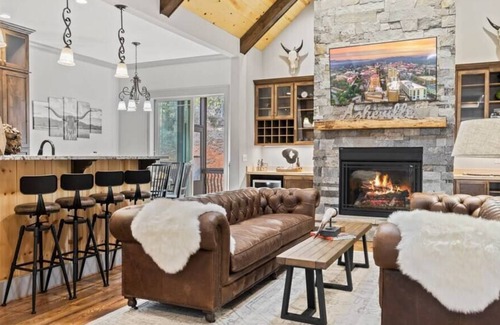 Hendersonville House | Mountain Retreat with Game Room, Hot Tub, Fire Pit