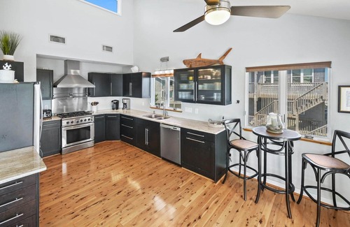 Avon House | Oceanfront Avon Home with Hot Tub, Beach Access Next Door, Smart TVs, and Grill