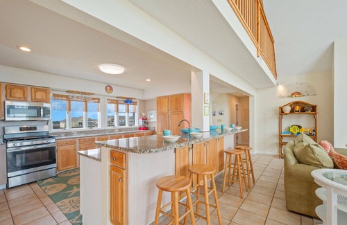 Avon House | Oceanfront Dog Friendly w/Hot Tub, Theater, Community Pool & Tennis/Pickleball