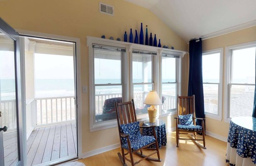Kure Beach House | Oceanfront Escape | 4 Balconies, Private Beach Path, Walk to Kure Pier, Turtle Nesting Area!