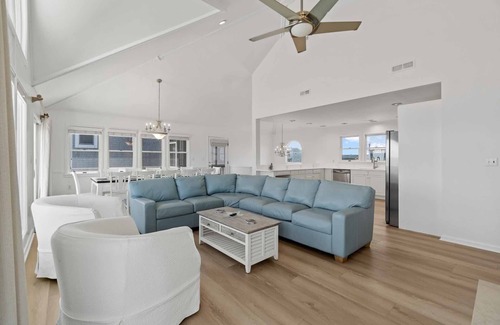 Salvo House | Oceanfront Salvo Home w/Private Pool, Hot Tub, Game Room. Time for Indulgence!