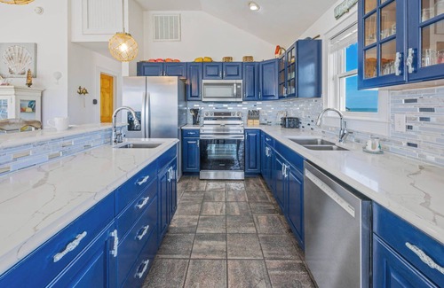 Rodanthe House | Oceanview Dog Friendly Home w/Private Pool, Hot Tub, Game and Media Rooms