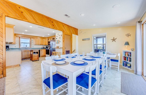 Salvo House | Oceanview Dog Friendly w/Solar Heated Private Pool, Hot Tub, and Home Theater