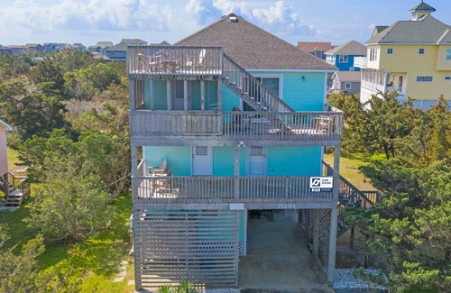 Salvo House | Oceanview Home with Private Pool, Hot Tub, Game Room, and Screened Porch