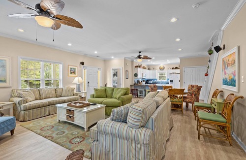 Emerald Isle House | Pet Friendly, Oceanside Interior Home Private Pool, Golf Cart, and Easy Access.