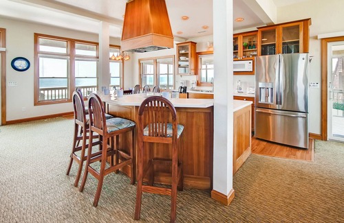 Buxton House | Premier Oceanfront Dog Friendly Home with Elevator, Hot Tub, and Tiki Bar