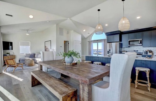 Surf City House | Remodeled Oceanfront w/Hot Tub, 2 Decks, Walk to Surf City Pier, Pet-Friendly