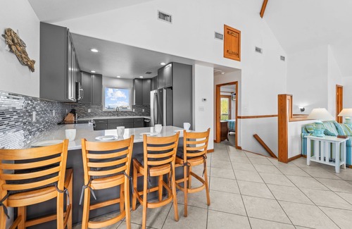 Wimble Shores House | Semi-Oceanfront Home in Salvo w/Private Pool, Hot Tub, Game Room, and Tiki Bar
