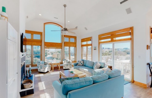 Pine Island House | Semi-Oceanfront Home In Corolla w/Heated Pool & Hot Tub