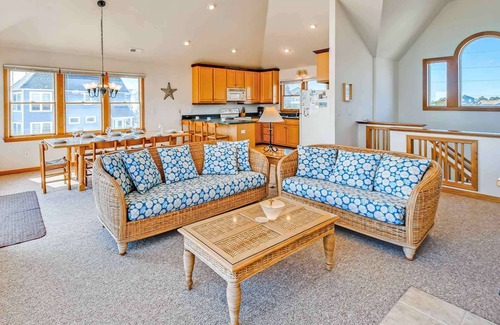 Salvo House | Semi-Oceanfront Home w/Hot Tub, Smart TVs, Beach Nearby. Fit for a Beachcomber!