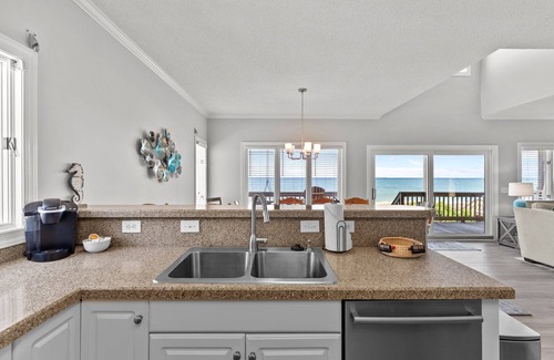 Kure Beach House | Spacious Oceanfront House, Dog Friendly, Ocean Front, Private Beach Access!