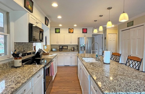 Lake Lure House | This Lake Is Open! Lakefront Home,HotTub, Kayaks,SUP's, FloatingDock,Cornhole