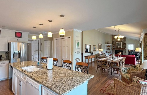 Lake Lure House | This Lake Is Open! Lakefront Home,HotTub, Kayaks,SUP's, FloatingDock,Cornhole