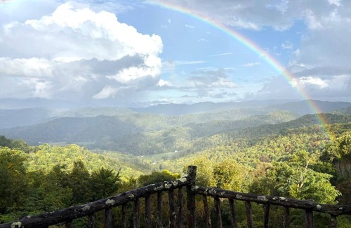 Banner Elk Cabin | 1 Million Dollar View- Close to Banner Elk! Screened porch, hot tub, theater room!