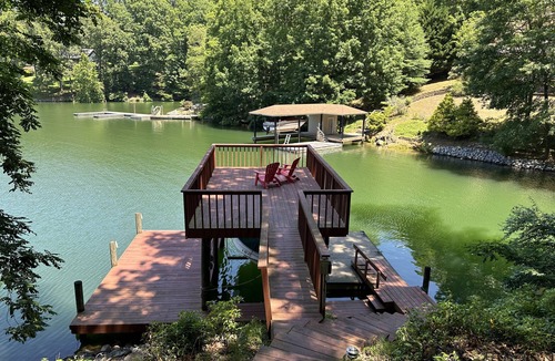 Westlake Corner House | 1 Special Place - Waterfront home with private dock, lake views, & washer/dryer