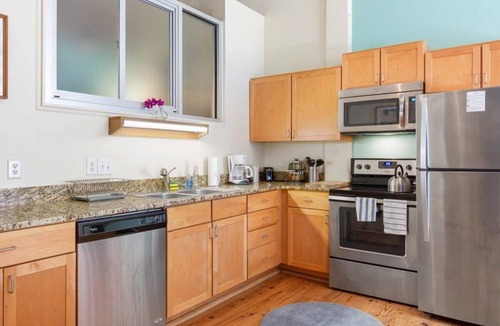 Downtown Apartment | 100 Year-Old Historic Brick 2BR Loft High Ceiling5