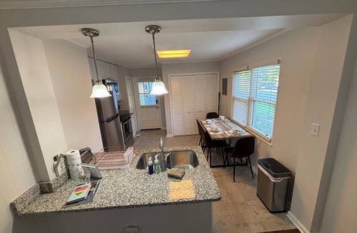 Siler City House | 2 bedroom, 1 bath, remodeled 1945 cottage, 1000sq.ft. Two new LUX KING size beds
