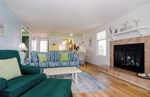 Kure Beach Condo | 2 Bedroom Ocean Front End Unit in Ocean Dunes!
