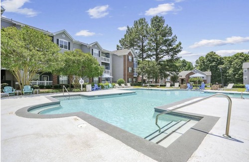 Huntersville Apartment | 2BR Sanctuary - Gated Community, Pool, Gym, Pet-Friendly Near Birkdale Village.