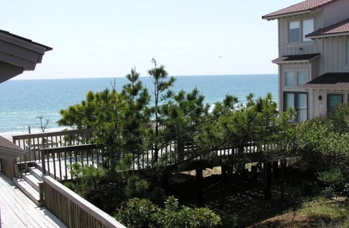 Pine Knoll Shores House | 3 BR Oceanfront Townhome - Remodeled Kitchen & Baths, Views Pool WiFi