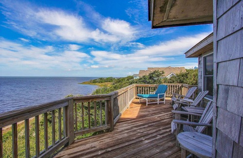 Buxton House | 5BR Secluded Soundfront Oasis, Hot Tub, Private Beach