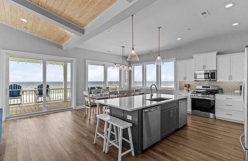 Yaupon Beach House | 6BR Oceanfront Sanctuary: Pool, Elevator, Near Pier & More