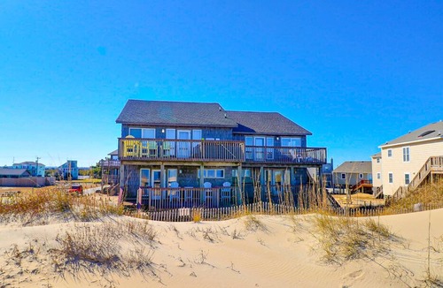 South Nags Head House | 7041 Toes in the Sand Oceanfront Dog Friendly Hot Tub