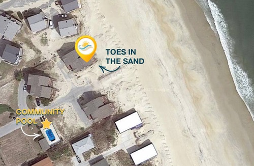 South Nags Head House | 7041 Toes in the Sand Oceanfront Dog Friendly Hot Tub