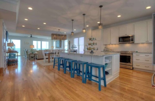 Kure Beach House | 7br Oceanfront Private Heated Pool Elevator